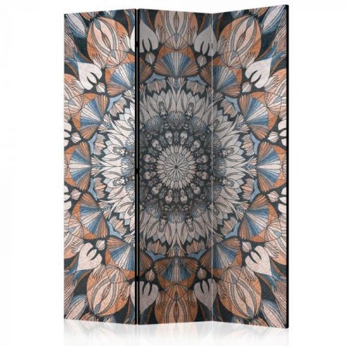 Paraván Hetman Mandala Dekorhome 135x172 cm (3-dílný)