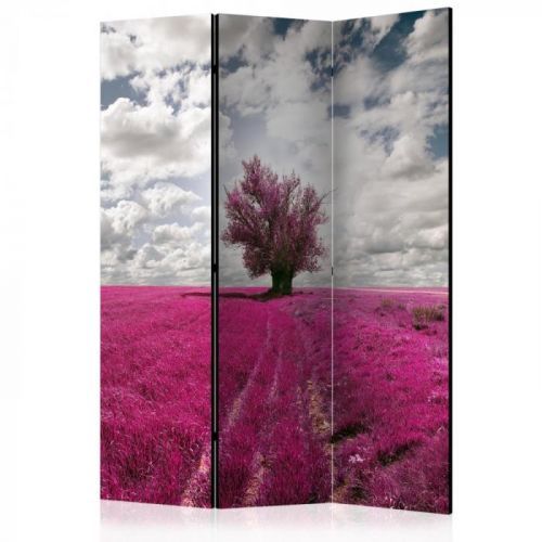 Paraván Magenta meadow Dekorhome 135x172 cm (3-dílný)