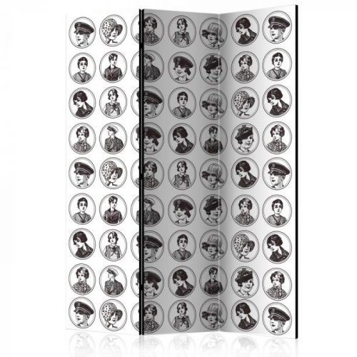 Paraván 20s&30s Dekorhome 135x172 cm (3-dílný)