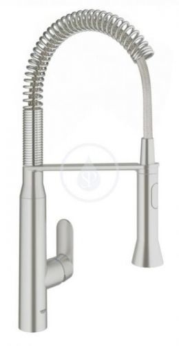 GROHE - K7 Dřezová baterie s flexibilním ramenem, supersteel (31379DC0)