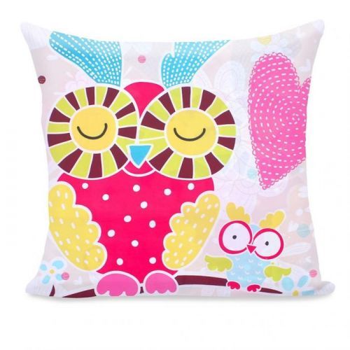 Povlak na polštář DecoKing Cute Owl 80x80 barevný
