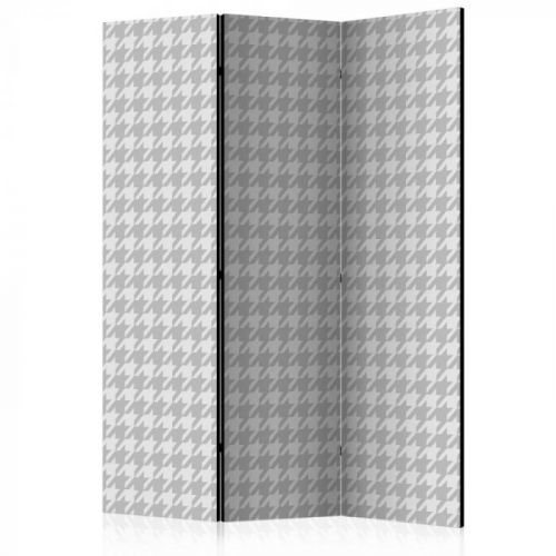 Paraván Dogtooth Check Dekorhome 135x172 cm (3-dílný)