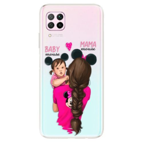 Odolné silikónové puzdro iSaprio - Mama Mouse Brunette and Girl - Huawei P40 Lite