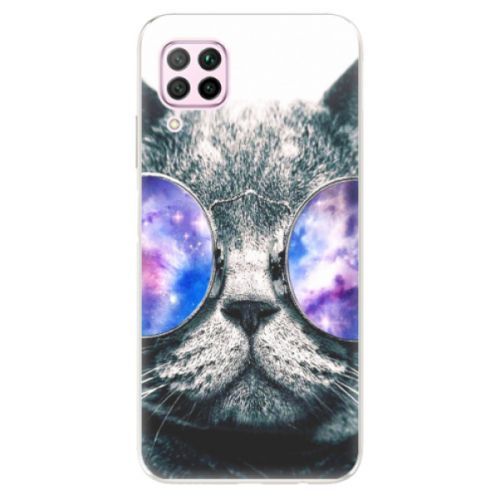 Odolné silikónové puzdro iSaprio - Galaxy Cat - Huawei P40 Lite