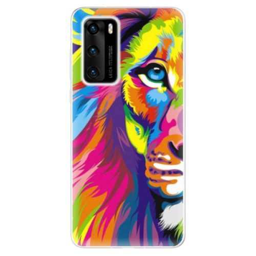 Odolné silikónové puzdro iSaprio - Rainbow Lion - Huawei P40