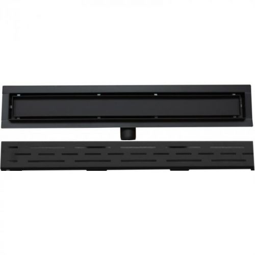 Odtokový žľab nízky MEXEN FLAT BLACK 50 cm - vzor G01