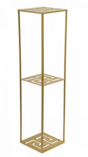 Moderní stojan na květináč Labyrint 100 cm ZLATÝ