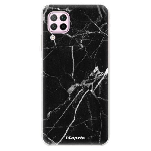 Odolné silikónové puzdro iSaprio - Black Marble 18 - Huawei P40 Lite
