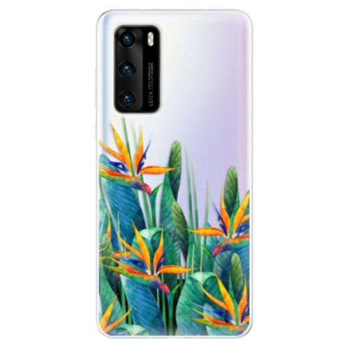 Odolné silikónové puzdro iSaprio - Exotic Flowers - Huawei P40