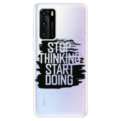 Odolné silikónové puzdro iSaprio - Start Doing - black - Huawei P40