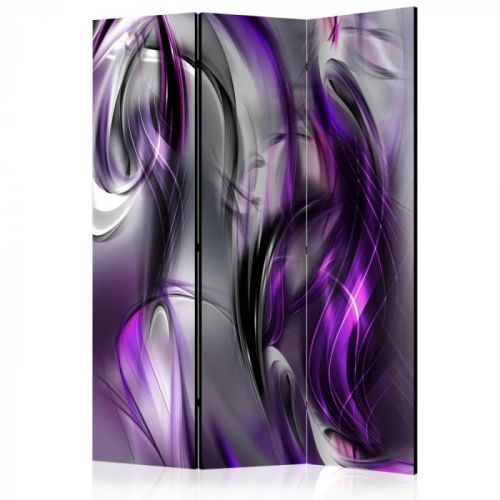 Paraván Purple Swirls Dekorhome 135x172 cm (3-dílný)