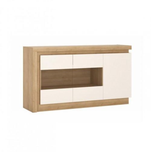 Komoda LEONARDO LYOK02 dub riviera / bílá Tempo Kondela