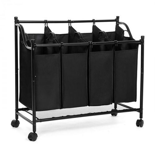 Koš na prádlo Zoe 4x35 L černý