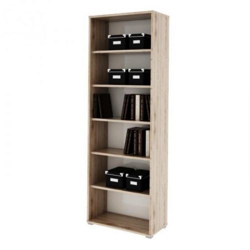 Vysoký regál, san remo / bílá, Rioma 0000187598 Tempo Kondela