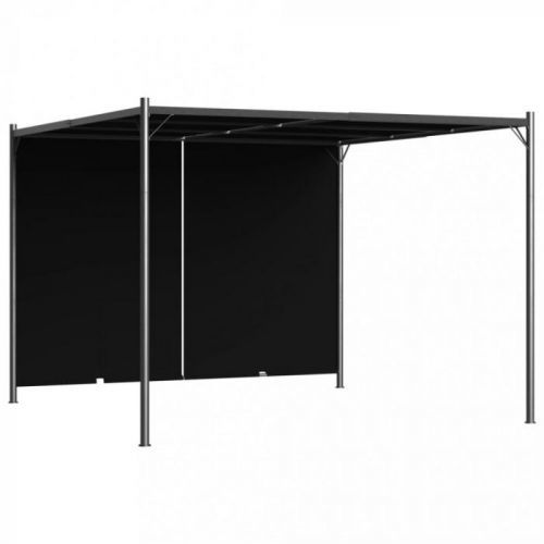 Zahradní pergola se zatahovací střechou 3x3 m antracit Dekorhome