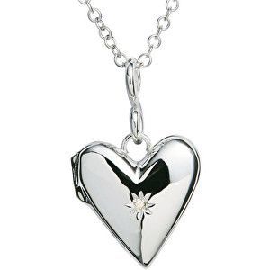 Hot Diamonds Zamilovaný náhrdelník s diamantom Just Add Love DP142 (retiazka, prívesok)