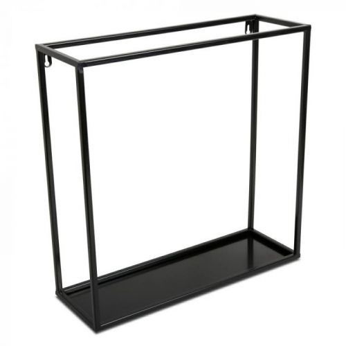 Závěsná police KVADRO 45 cm černá