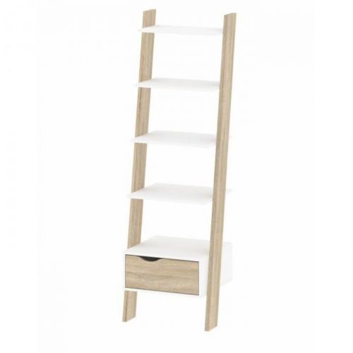 Regál se šuplíkem OSLO 75385 dub sonoma / bílá Tempo Kondela