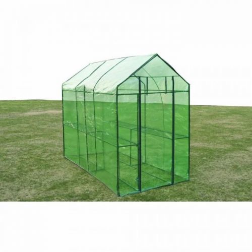 Fóliovník se 2 policemi 120 x 240 x 190 cm Dekorhome