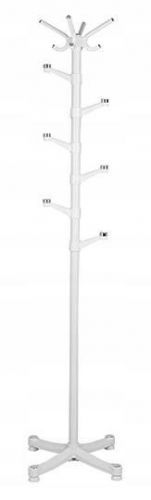 Vešiak na oblečenie stojatý Edward biely
