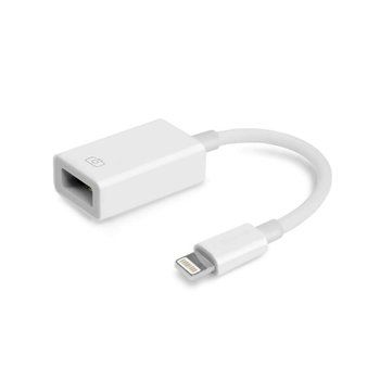 Biely OTG Lightning adaptér. kábel (ECO balenie)