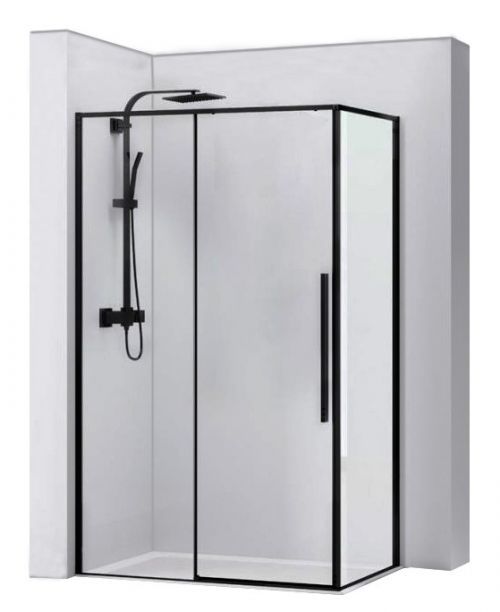 Sprchovací kút Solar Black Mat 80 × 100