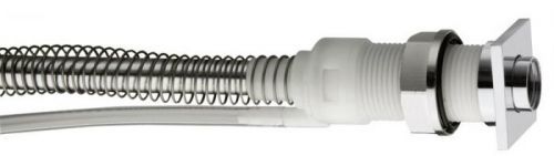 SAPHO - Průchodka hranatá plochá na sprchu, hadice FOLLOW ME, chrom (PD468)