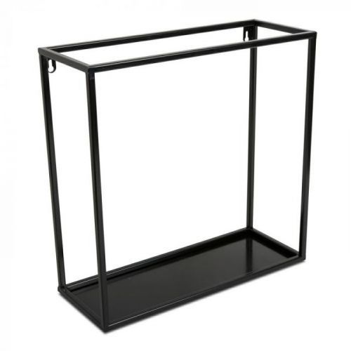 Závěsná police KVADRO 40 cm černá