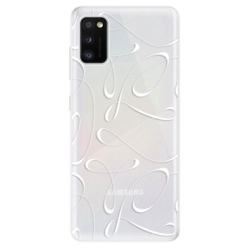 Odolné silikónové puzdro iSaprio - Fancy - white - Samsung Galaxy A41