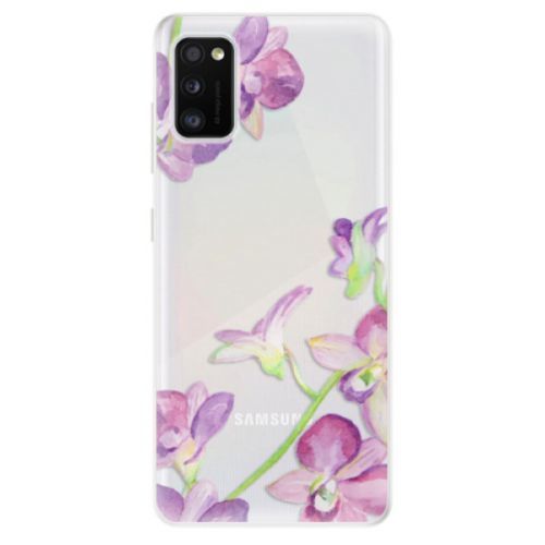 Odolné silikónové puzdro iSaprio - Purple Orchid - Samsung Galaxy A41