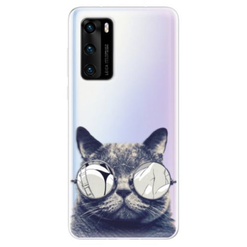 Odolné silikónové puzdro iSaprio - Crazy Cat 01 - Huawei P40