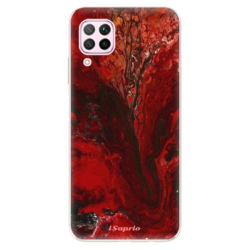 Odolné silikónové puzdro iSaprio - RedMarble 17 - Huawei P40 Lite
