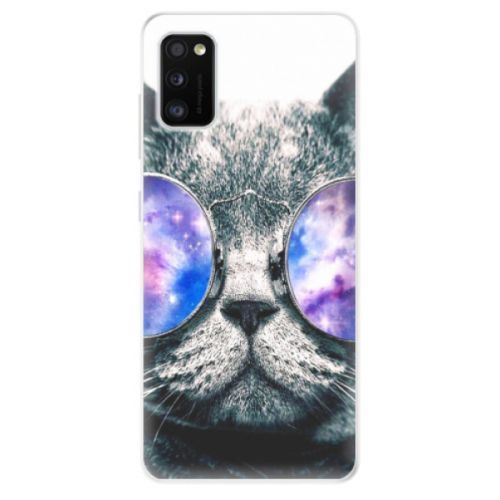 Odolné silikónové puzdro iSaprio - Galaxy Cat - Samsung Galaxy A41