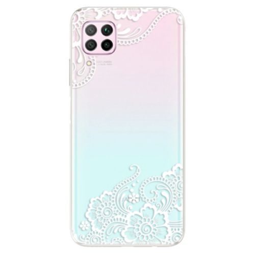 Odolné silikónové puzdro iSaprio - White Lace 02 - Huawei P40 Lite