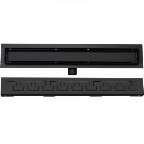 Odtokový žľab nízky MEXEN FLAT BLACK 80 cm - vzor G15
