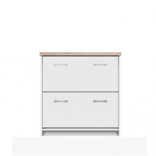 Botník TOPTY 2K bílá / dub sonoma Tempo Kondela