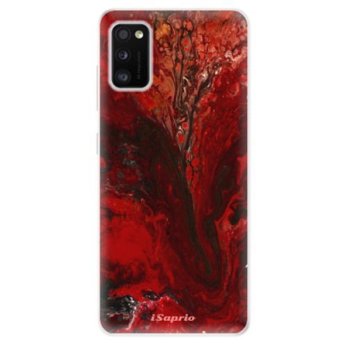 Odolné silikónové puzdro iSaprio - RedMarble 17 - Samsung Galaxy A41