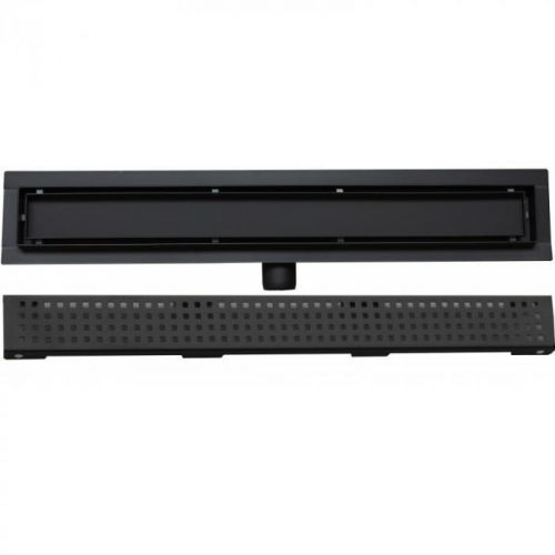 Odtokový žľab nízky MEXEN FLAT BLACK 60 cm - vzor G08