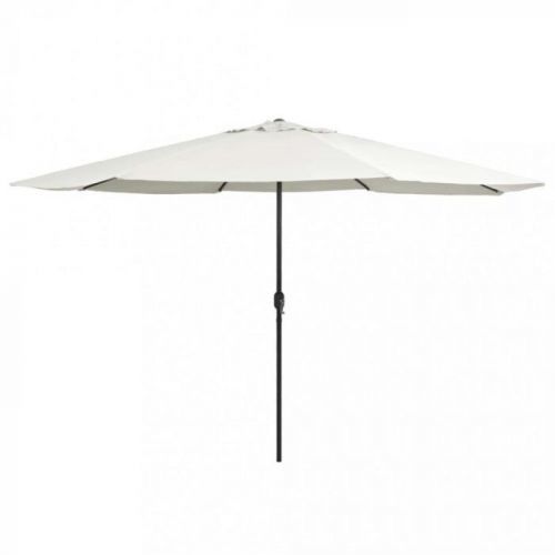 Zahradní slunečník s kovovou tyčí 400 cm Dekorhome Krémová