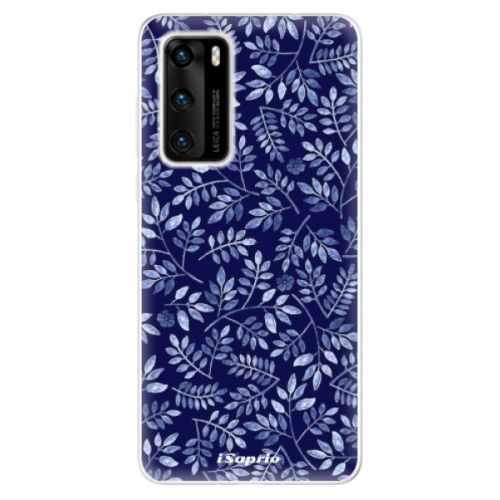 Odolné silikónové puzdro iSaprio - Blue Leaves 05 - Huawei P40