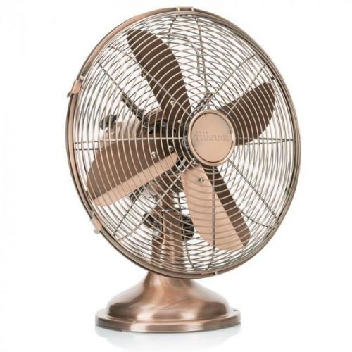Ventilátor stolový Tristar VE-5970 zlat... Průměr 30 cm, 3 různá nastavení, oscilace.
