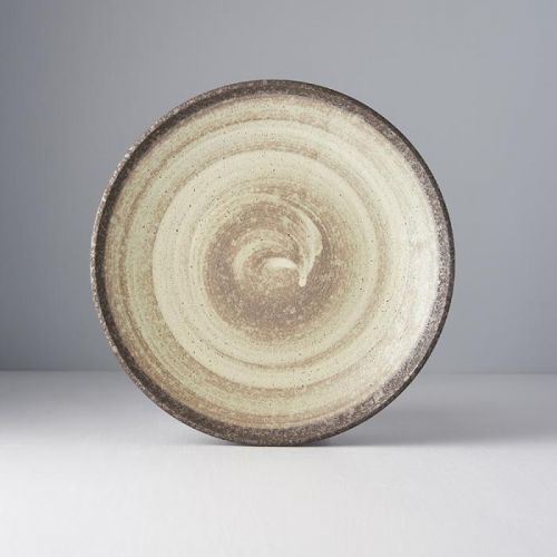 Plytký tanier Nin-Rin hnedý 25 cm