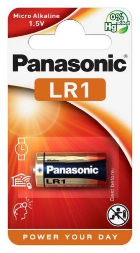 Batéria alkalická Panasonic LR1, blistr 1ks...