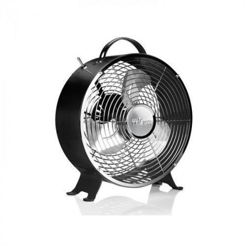 Ventilátor stolový Tristar VE-5966 čierny... Retro vzhled, průměr 25 cm, 2 rychlosti.