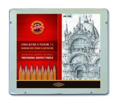 Sada grafitových ceruziek KOH-I-NOOR / 24 dielna