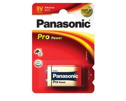 Batéria alkalická Panasonic Pro Power 9V, 6LR61, blistr 1ks...