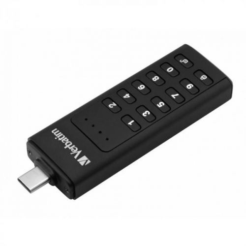 USB flash disk Verbatim Keypad Secure, 64GB, USB-C čierny (49431...