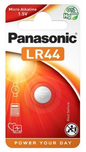 Batéria alkalická Panasonic LR44, blistr 1ks...