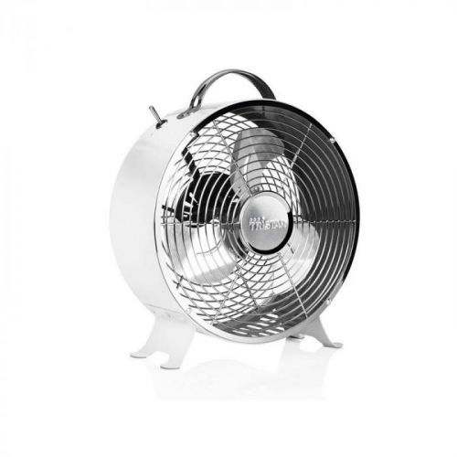 Ventilátor stolový Tristar VE-5967 biely... Retro vzhled, průměr 25 cm, 2 rychlosti.