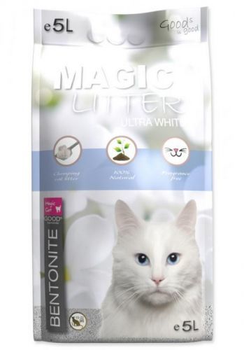 MAGIC CAT LITTER KOCKOLIT BENTONITE ULTRA WHITE (5L)